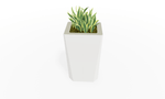 Magnuson KST - 1814L - H - PL High Kastan Rectangular Painted Steel Planter with Aluminum Top and Sealed Internal Liner (MAG - KST - 1814L - H - PL - XXX) - SchoolOutlet