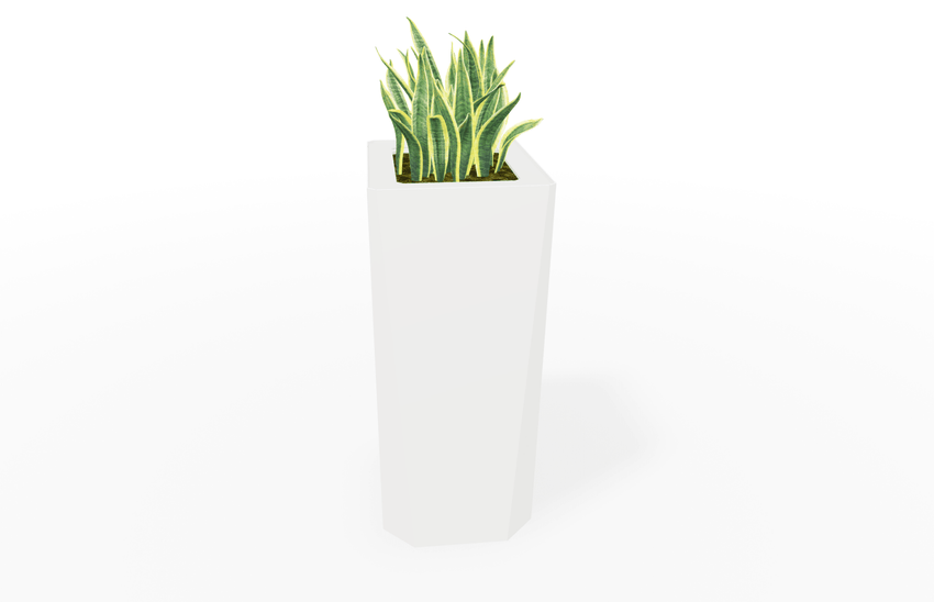 Magnuson KST - 1814L - H - PL High Kastan Rectangular Painted Steel Planter with Aluminum Top and Sealed Internal Liner (MAG - KST - 1814L - H - PL - XXX) - SchoolOutlet