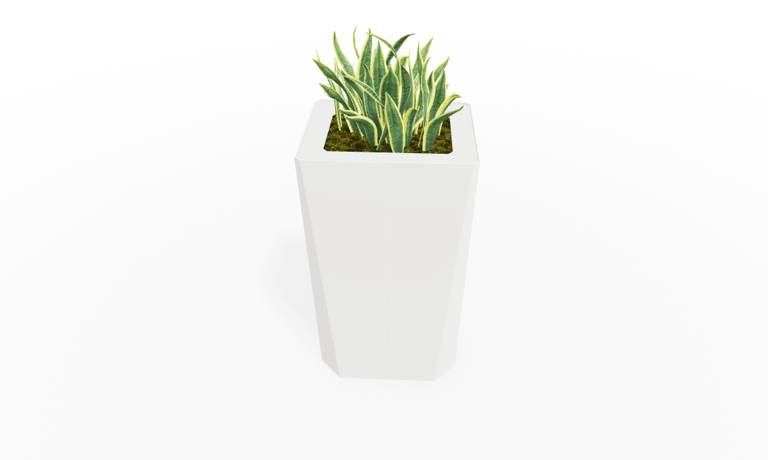 Magnuson KST - 1814L - H - PL High Kastan Rectangular Painted Steel Planter with Aluminum Top and Sealed Internal Liner (MAG - KST - 1814L - H - PL - XXX) - SchoolOutlet