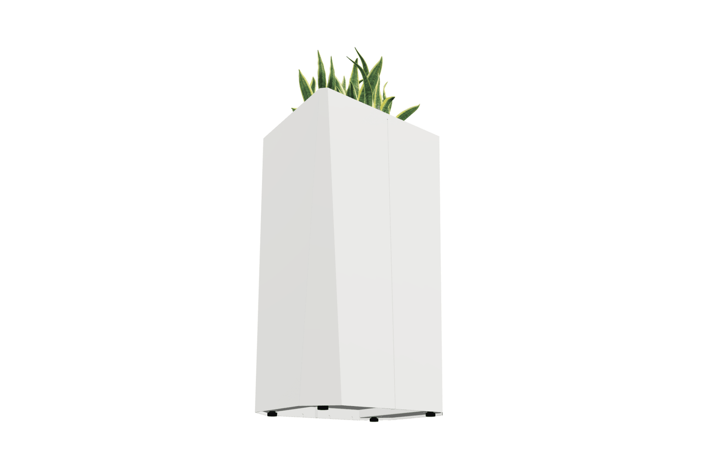 Magnuson KST - 1814L - H - PL High Kastan Rectangular Painted Steel Planter with Aluminum Top and Sealed Internal Liner (MAG - KST - 1814L - H - PL - XXX) - SchoolOutlet