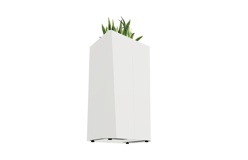 Magnuson KST - 1814L - H - PL High Kastan Rectangular Painted Steel Planter with Aluminum Top and Sealed Internal Liner (MAG - KST - 1814L - H - PL - XXX) - SchoolOutlet