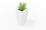 Magnuson KST - 1814L - H - PL High Kastan Rectangular Painted Steel Planter with Aluminum Top and Sealed Internal Liner (MAG - KST - 1814L - H - PL - XXX) - SchoolOutlet