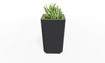 Magnuson KST - 1814L - H - PL High Kastan Rectangular Painted Steel Planter with Aluminum Top and Sealed Internal Liner (MAG - KST - 1814L - H - PL - XXX) - SchoolOutlet