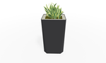 Magnuson KST - 1814L - H - PL High Kastan Rectangular Painted Steel Planter with Aluminum Top and Sealed Internal Liner (MAG - KST - 1814L - H - PL - XXX) - SchoolOutlet