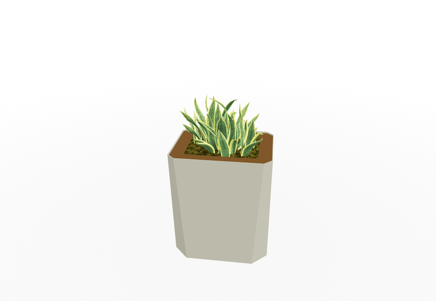 Magnuson KST - 1814L - M - PL Kastan Mid - Height Rectangular Steel Planter with Aluminum Top and Sealed Internal Liner (MAG - KST - 1814L - M - PL - XXX) - SchoolOutlet