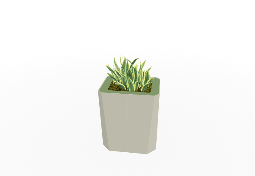 Magnuson KST - 1814L - M - PL Kastan Mid - Height Rectangular Steel Planter with Aluminum Top and Sealed Internal Liner (MAG - KST - 1814L - M - PL - XXX) - SchoolOutlet