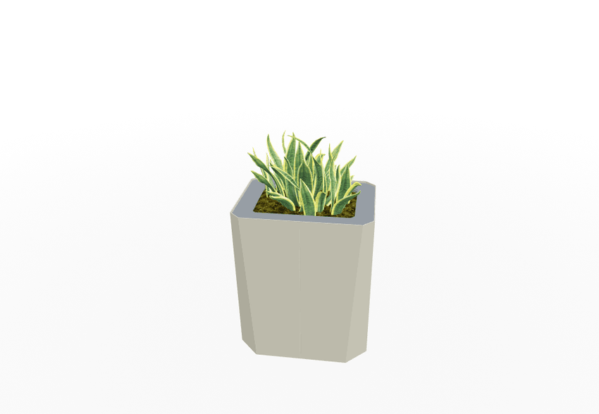 Magnuson KST - 1814L - M - PL Kastan Mid - Height Rectangular Steel Planter with Aluminum Top and Sealed Internal Liner (MAG - KST - 1814L - M - PL - XXX) - SchoolOutlet