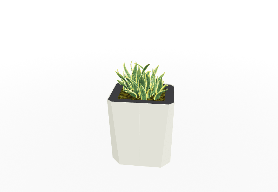 Magnuson KST - 1814L - M - PL Kastan Mid - Height Rectangular Steel Planter with Aluminum Top and Sealed Internal Liner (MAG - KST - 1814L - M - PL - XXX) - SchoolOutlet