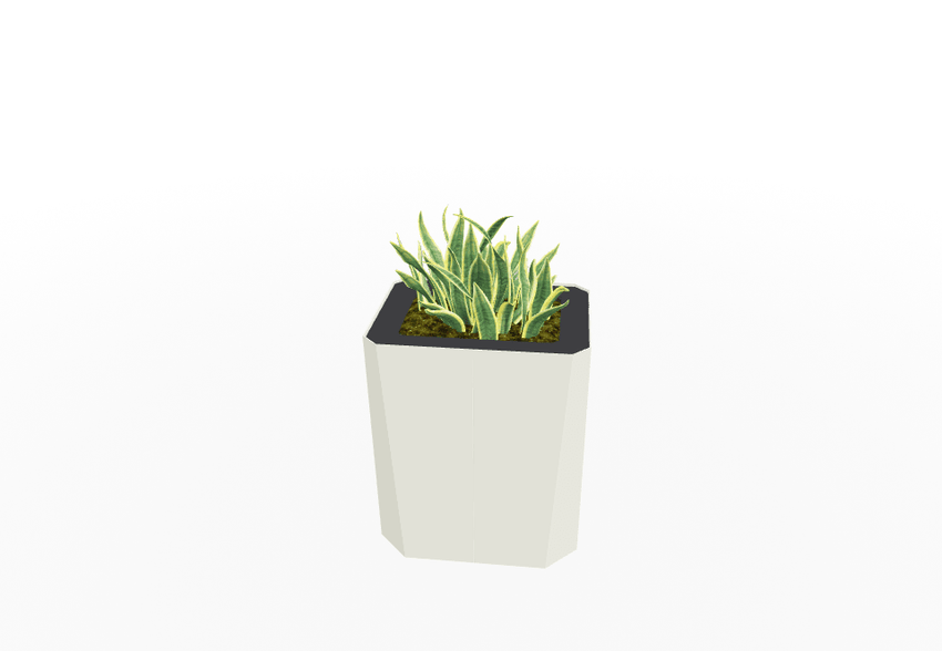 Magnuson KST - 1814L - M - PL Kastan Mid - Height Rectangular Steel Planter with Aluminum Top and Sealed Internal Liner (MAG - KST - 1814L - M - PL - XXX) - SchoolOutlet