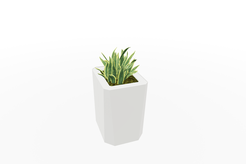 Magnuson KST - 1814L - M - PL Kastan Mid - Height Rectangular Steel Planter with Aluminum Top and Sealed Internal Liner (MAG - KST - 1814L - M - PL - XXX) - SchoolOutlet