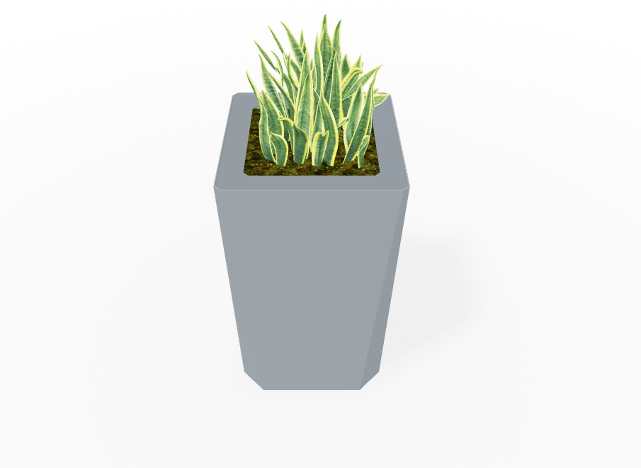 Magnuson KST - 1818L - H - PL High Kastan Square Painted Steel Planter with Aluminum Top and Sealed Internal Liner (MAG - KST - 1818L - H - PL - XXX) - SchoolOutlet