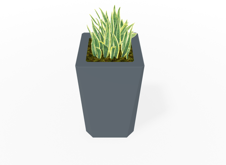 Magnuson KST - 1818L - H - PL High Kastan Square Painted Steel Planter with Aluminum Top and Sealed Internal Liner (MAG - KST - 1818L - H - PL - XXX) - SchoolOutlet