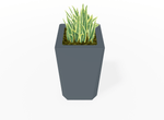 Magnuson KST - 1818L - H - PL High Kastan Square Painted Steel Planter with Aluminum Top and Sealed Internal Liner (MAG - KST - 1818L - H - PL - XXX) - SchoolOutlet