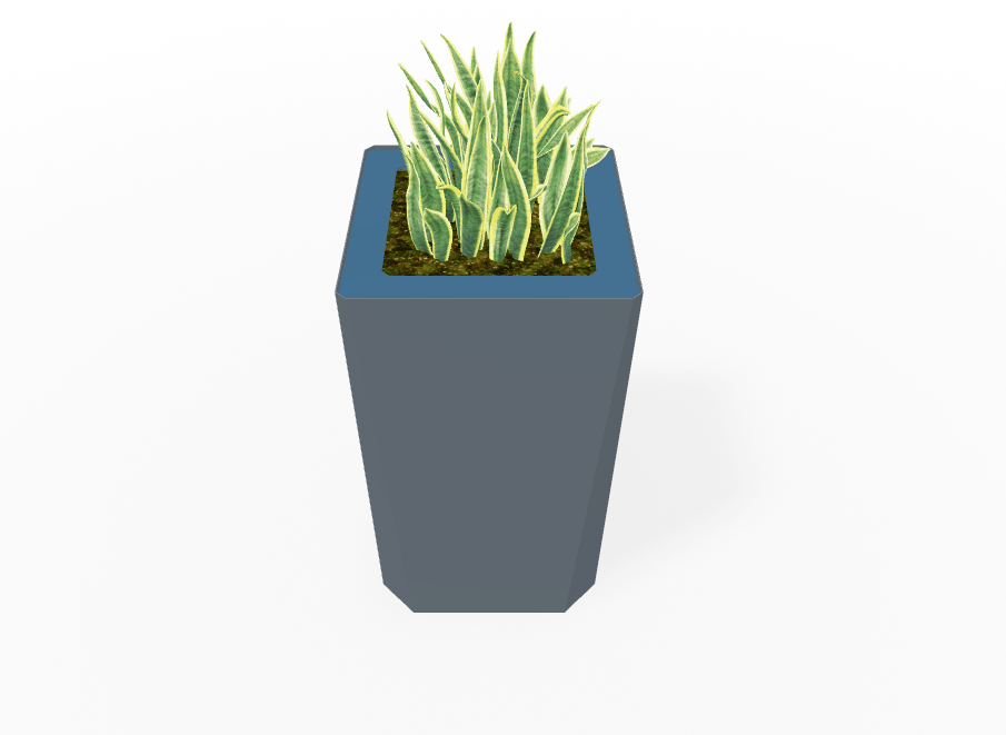 Magnuson KST - 1818L - H - PL High Kastan Square Painted Steel Planter with Aluminum Top and Sealed Internal Liner (MAG - KST - 1818L - H - PL - XXX) - SchoolOutlet