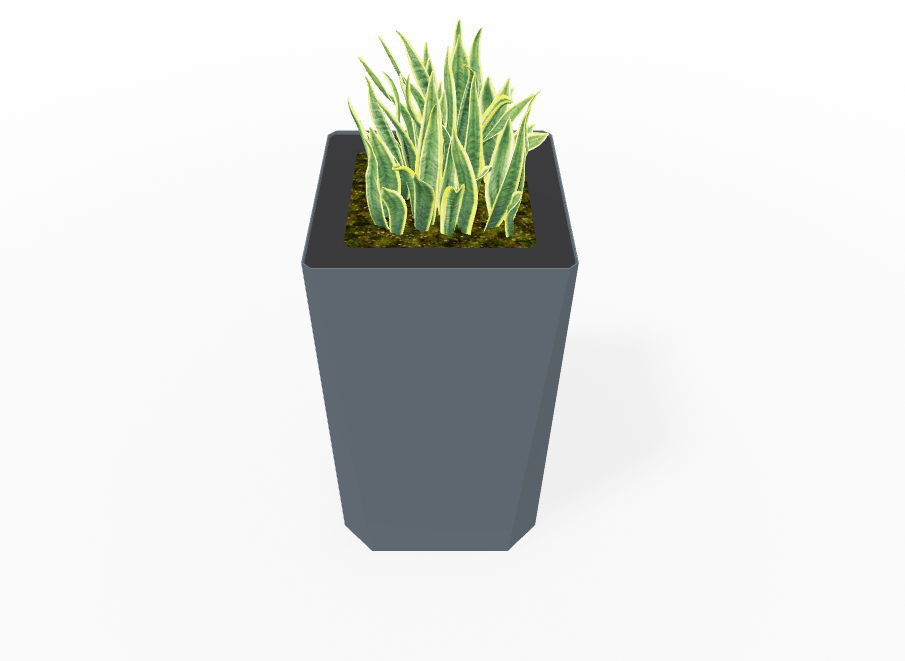 Magnuson KST - 1818L - H - PL High Kastan Square Painted Steel Planter with Aluminum Top and Sealed Internal Liner (MAG - KST - 1818L - H - PL - XXX) - SchoolOutlet