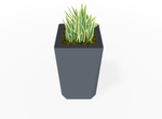 Magnuson KST - 1818L - H - PL High Kastan Square Painted Steel Planter with Aluminum Top and Sealed Internal Liner (MAG - KST - 1818L - H - PL - XXX) - SchoolOutlet