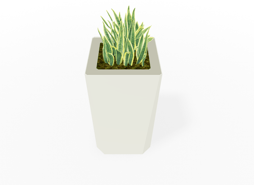 Magnuson KST - 1818L - H - PL High Kastan Square Painted Steel Planter with Aluminum Top and Sealed Internal Liner (MAG - KST - 1818L - H - PL - XXX) - SchoolOutlet