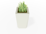Magnuson KST - 1818L - H - PL High Kastan Square Painted Steel Planter with Aluminum Top and Sealed Internal Liner (MAG - KST - 1818L - H - PL - XXX) - SchoolOutlet
