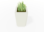 Magnuson KST - 1818L - H - PL High Kastan Square Painted Steel Planter with Aluminum Top and Sealed Internal Liner (MAG - KST - 1818L - H - PL - XXX) - SchoolOutlet
