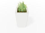 Magnuson KST - 1818L - H - PL High Kastan Square Painted Steel Planter with Aluminum Top and Sealed Internal Liner (MAG - KST - 1818L - H - PL - XXX) - SchoolOutlet
