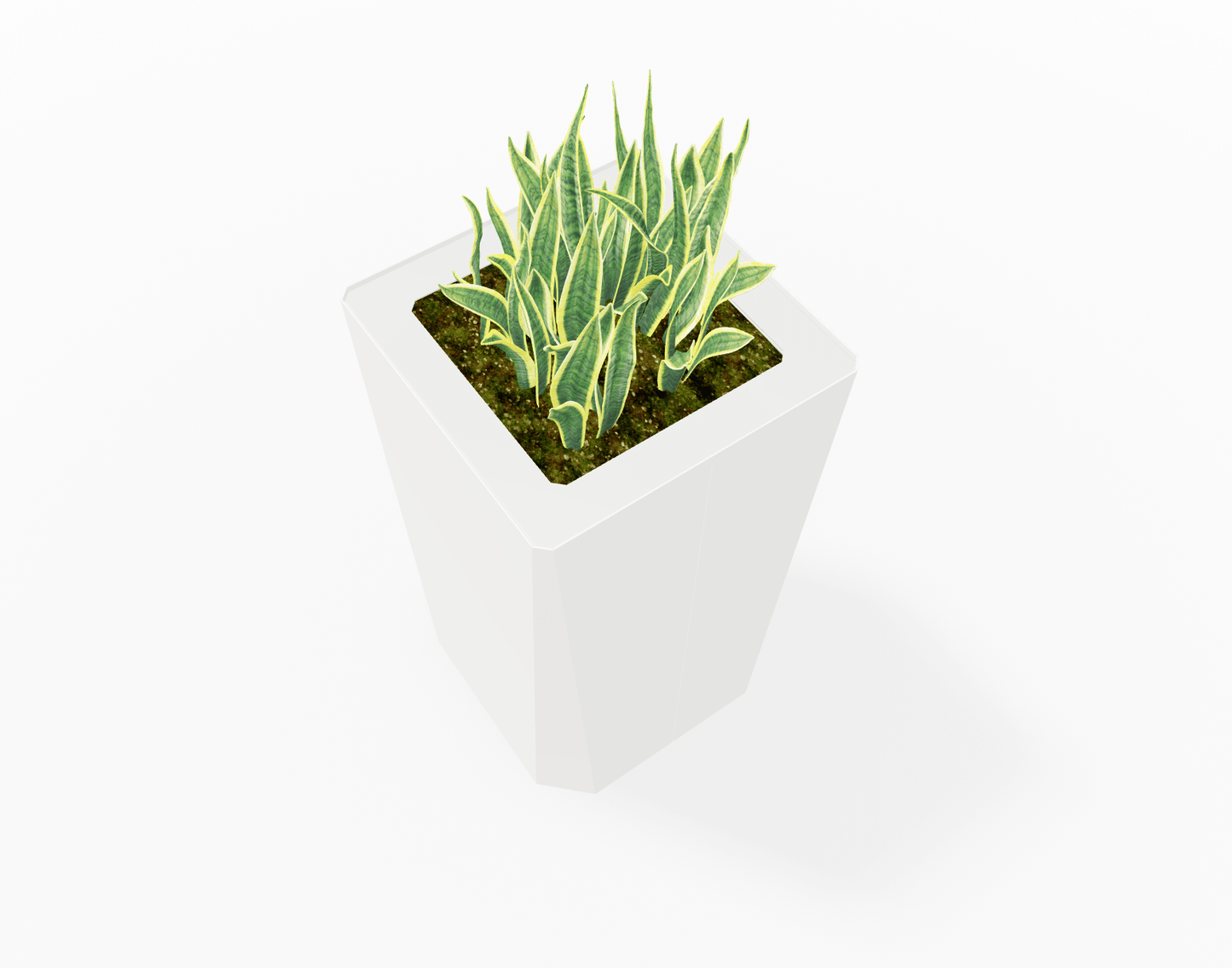Magnuson KST - 1818L - H - PL High Kastan Square Painted Steel Planter with Aluminum Top and Sealed Internal Liner (MAG - KST - 1818L - H - PL - XXX) - SchoolOutlet