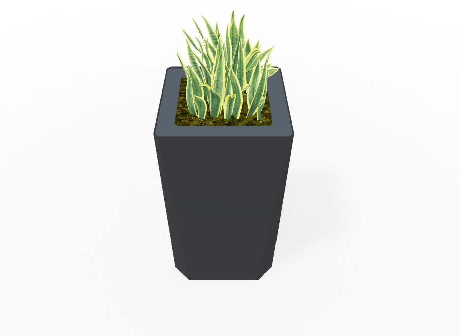 Magnuson KST - 1818L - H - PL High Kastan Square Painted Steel Planter with Aluminum Top and Sealed Internal Liner (MAG - KST - 1818L - H - PL - XXX) - SchoolOutlet