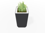 Magnuson KST - 1818L - H - PL High Kastan Square Painted Steel Planter with Aluminum Top and Sealed Internal Liner (MAG - KST - 1818L - H - PL - XXX) - SchoolOutlet