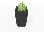 Magnuson KST - 1818L - H - PL High Kastan Square Painted Steel Planter with Aluminum Top and Sealed Internal Liner (MAG - KST - 1818L - H - PL - XXX) - SchoolOutlet