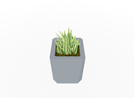Magnuson KST - 1818L - M - PL Medium Kastan Square Painted Steel Planter with Aluminum Top and Sealed Internal Liner (MAG - KST - 1818L - M - PL - XXX) - SchoolOutlet