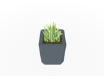 Magnuson KST - 1818L - M - PL Medium Kastan Square Painted Steel Planter with Aluminum Top and Sealed Internal Liner (MAG - KST - 1818L - M - PL - XXX) - SchoolOutlet