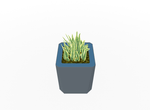 Magnuson KST - 1818L - M - PL Medium Kastan Square Painted Steel Planter with Aluminum Top and Sealed Internal Liner (MAG - KST - 1818L - M - PL - XXX) - SchoolOutlet