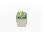 Magnuson KST - 1818L - M - PL Medium Kastan Square Painted Steel Planter with Aluminum Top and Sealed Internal Liner (MAG - KST - 1818L - M - PL - XXX) - SchoolOutlet