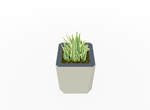 Magnuson KST - 1818L - M - PL Medium Kastan Square Painted Steel Planter with Aluminum Top and Sealed Internal Liner (MAG - KST - 1818L - M - PL - XXX) - SchoolOutlet