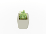 Magnuson KST - 1818L - M - PL Medium Kastan Square Painted Steel Planter with Aluminum Top and Sealed Internal Liner (MAG - KST - 1818L - M - PL - XXX) - SchoolOutlet