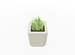 Magnuson KST - 1818L - M - PL Medium Kastan Square Painted Steel Planter with Aluminum Top and Sealed Internal Liner (MAG - KST - 1818L - M - PL - XXX) - SchoolOutlet