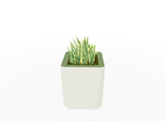Magnuson KST - 1818L - M - PL Medium Kastan Square Painted Steel Planter with Aluminum Top and Sealed Internal Liner (MAG - KST - 1818L - M - PL - XXX) - SchoolOutlet