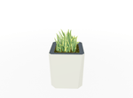 Magnuson KST - 1818L - M - PL Medium Kastan Square Painted Steel Planter with Aluminum Top and Sealed Internal Liner (MAG - KST - 1818L - M - PL - XXX) - SchoolOutlet