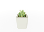 Magnuson KST - 1818L - M - PL Medium Kastan Square Painted Steel Planter with Aluminum Top and Sealed Internal Liner (MAG - KST - 1818L - M - PL - XXX) - SchoolOutlet