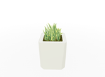 Magnuson KST - 1818L - M - PL Medium Kastan Square Painted Steel Planter with Aluminum Top and Sealed Internal Liner (MAG - KST - 1818L - M - PL - XXX) - SchoolOutlet