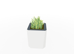 Magnuson KST - 1818L - M - PL Medium Kastan Square Painted Steel Planter with Aluminum Top and Sealed Internal Liner (MAG - KST - 1818L - M - PL - XXX) - SchoolOutlet
