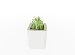 Magnuson KST - 1818L - M - PL Medium Kastan Square Painted Steel Planter with Aluminum Top and Sealed Internal Liner (MAG - KST - 1818L - M - PL - XXX) - SchoolOutlet