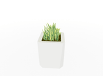 Magnuson KST - 1818L - M - PL Medium Kastan Square Painted Steel Planter with Aluminum Top and Sealed Internal Liner (MAG - KST - 1818L - M - PL - XXX) - SchoolOutlet
