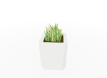 Magnuson KST - 1818L - M - PL Medium Kastan Square Painted Steel Planter with Aluminum Top and Sealed Internal Liner (MAG - KST - 1818L - M - PL - XXX) - SchoolOutlet