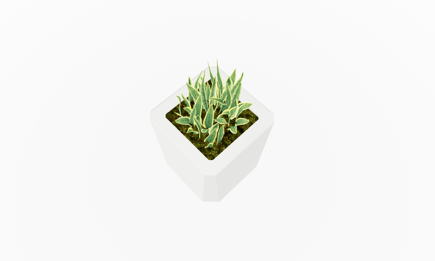 Magnuson KST - 1818L - M - PL Medium Kastan Square Painted Steel Planter with Aluminum Top and Sealed Internal Liner (MAG - KST - 1818L - M - PL - XXX) - SchoolOutlet