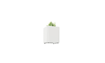 Magnuson KST - 1818L - M - PL Medium Kastan Square Painted Steel Planter with Aluminum Top and Sealed Internal Liner (MAG - KST - 1818L - M - PL - XXX) - SchoolOutlet