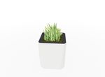 Magnuson KST - 1818L - M - PL Medium Kastan Square Painted Steel Planter with Aluminum Top and Sealed Internal Liner (MAG - KST - 1818L - M - PL - XXX) - SchoolOutlet