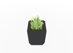 Magnuson KST - 1818L - M - PL Medium Kastan Square Painted Steel Planter with Aluminum Top and Sealed Internal Liner (MAG - KST - 1818L - M - PL - XXX) - SchoolOutlet