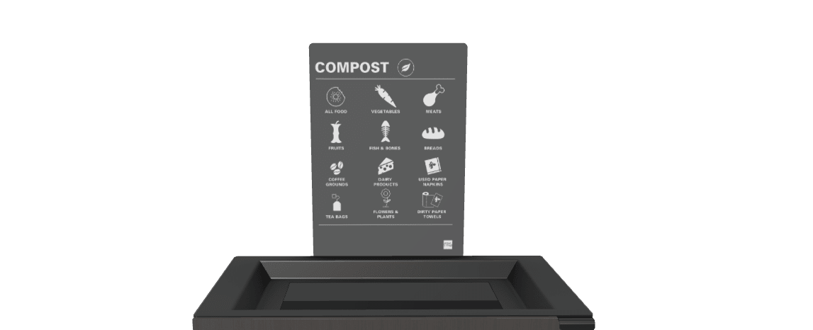 Magnuson L - SIGN - ADH - P Straight Steel Signage Holder with Permanent Adhesive Graphic for Valuta Laminate Units (MAG - L - SIGN - ADH - P - XXX) - SchoolOutlet