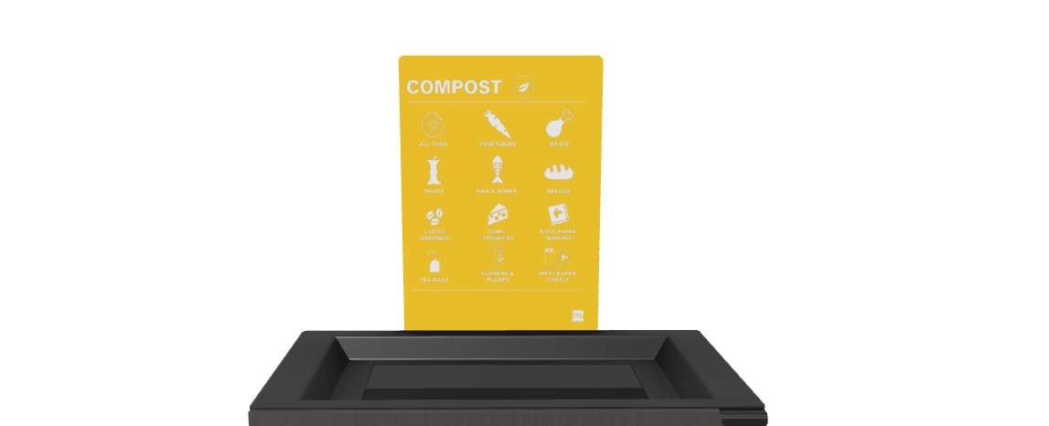 Magnuson L - SIGN - ADH - P Straight Steel Signage Holder with Permanent Adhesive Graphic for Valuta Laminate Units (MAG - L - SIGN - ADH - P - XXX) - SchoolOutlet