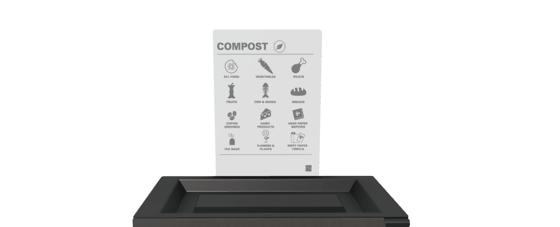 Magnuson L - SIGN - ADH - P Straight Steel Signage Holder with Permanent Adhesive Graphic for Valuta Laminate Units (MAG - L - SIGN - ADH - P - XXX) - SchoolOutlet